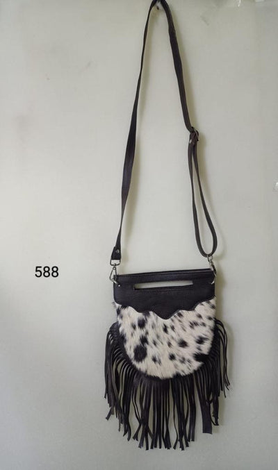 Cowhide Fringe Leather Bag