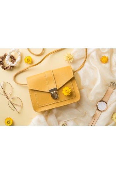 Beautiful Yellow Leather Handbag